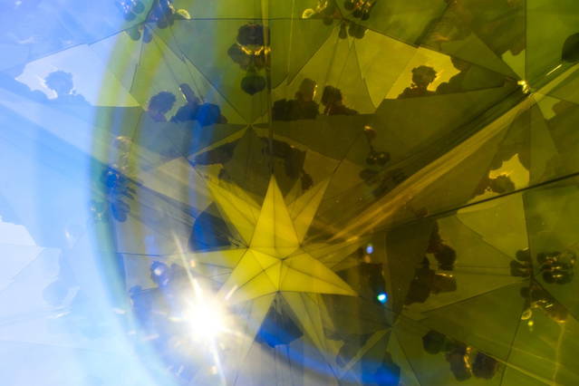 Negative glacier kaleidoscope (Kepler icosa star) - Bródno Sculpture Park, Museum of Modern Art, Warsaw – 2009 - Photo: Joanna Mytkowska