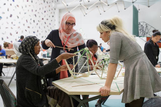 Olafur Eliasson: Green light, 2016 – An artistic workshop. In collaboration with Thyssen-Bornemisza Art Co - 57th International Art Exhibition of La Biennale di Venezia VIVA ARTE VIVA – 2017 - Photo: Damir Zizic