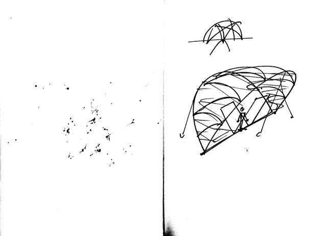 Sketch for the exhibition Olafur Eliasson: Innen Stadt Außen, 2010, Martin-Gropius-Bau, Berlin, 2010