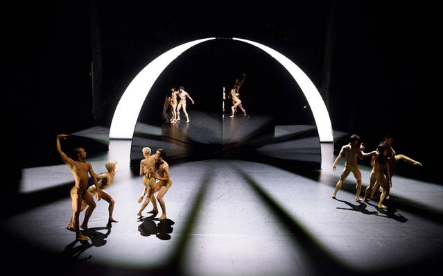 Tree of Codes, 2015 by Wayne McGregor, Olafur Eliasson and Jamie xx with dancers from Company Wayne McGregor and Paris Opera Ballet - Opera House, Manchester – 2015 - Photo: Joel Chester Fildes
