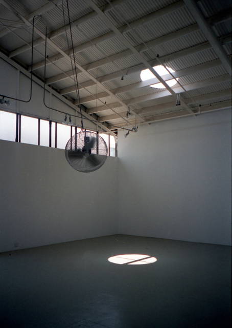 Installation view of Olafur Eliasson: Your sun machine, 1997 - Marc Foxx Gallery, Los Angeles – 1997 - Photo: Olafur Eliasson
