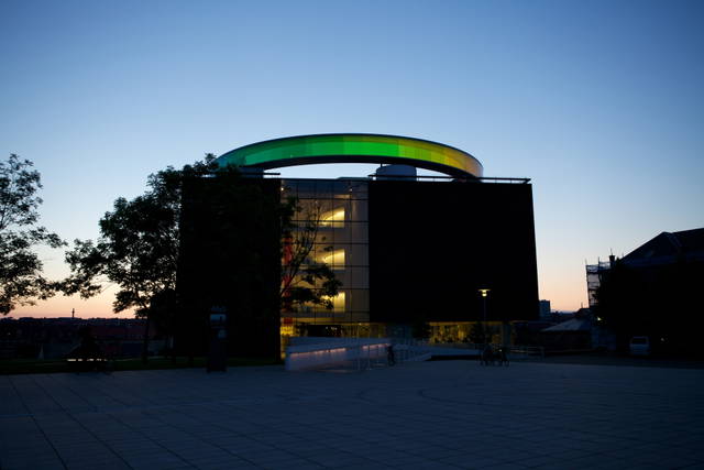 Your rainbow panorama, 2011 - ARoS Aarhus Kunstmuseum, Denmark – 2011 - Photo: Thilo Frank / Studio Olafur Eliasson
