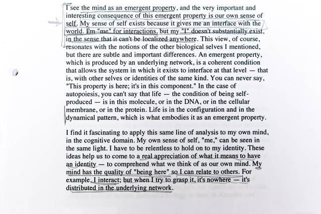 Excerpt from The Emergent Self by Francisco Varela, chapter 12 in The Third Culture: Beyond the Scientific Revolution by John Brockman