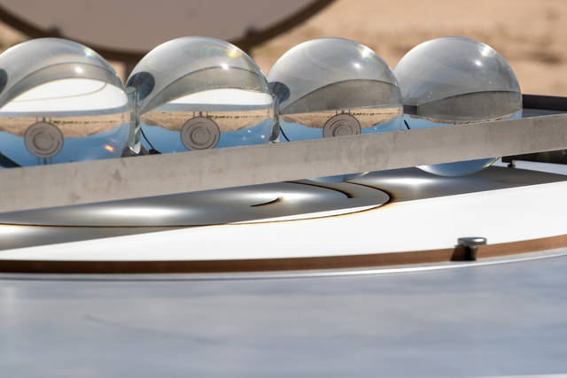 Solar drawing observatory (Large spheres) (Detail) - Al Thakhira, Qatar – 2023 - Photo: Ali Faisal Al Anssari, Qatar Museums