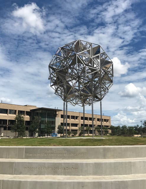 How to build a sphere out of cubes, 2018 - Texas A&M University, College Station, Texas – 2018 - Photo: Wolfgang Devine