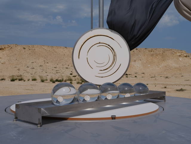 Solar drawing observatory (Large spheres) - Al Thakhira, Qatar – 2023 - Photo: Anders Sune Berg