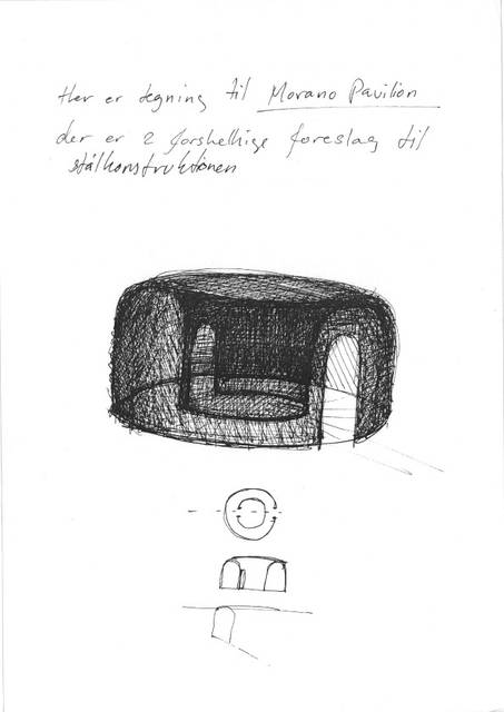 Sketch for Spiral pavilion, 1999