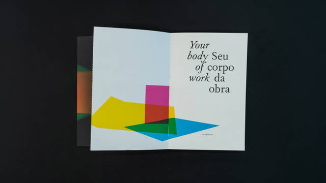 Olafur Eliasson: Seu corpo da obra / Your Body of Work, Olafur Eliasson, Exhibition catalogue, 2011