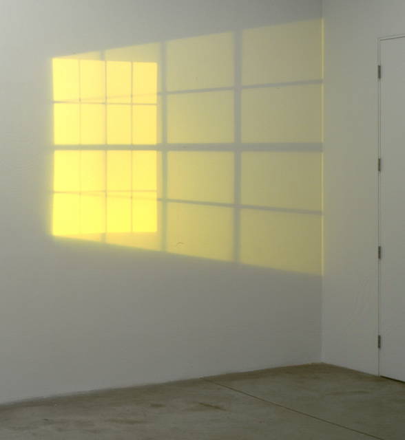 Yellow double hung windows, 1999 - Tanya Bonakdar Gallery, New York – 1999 - Photo: Oren Slor