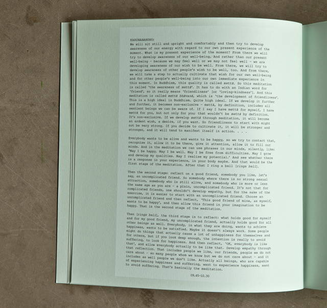 Karunabandhu explores our experience of the present from Olafur Eliasson: Life is Space 4, edited by Anna Engberg-Pedersen / Studio Olafur Eliasson, Berlin
