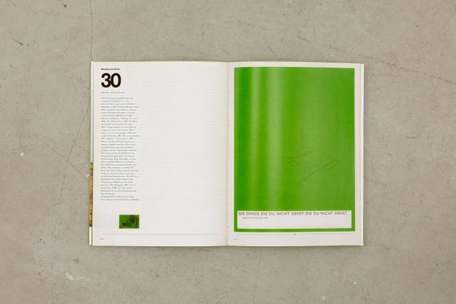 Spread from TYT (Take Your Time) Vol. 2: Printed Matter, edited by Studio Olafur Eliasson, Cologne 2009