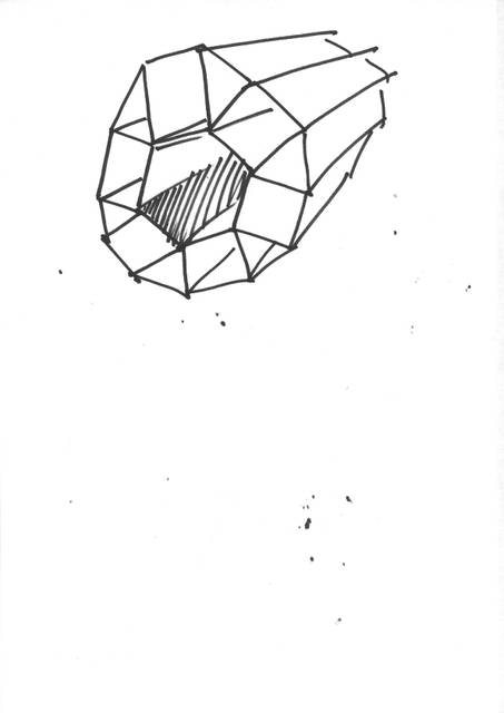 Sketch for Shadow sphere, 2009