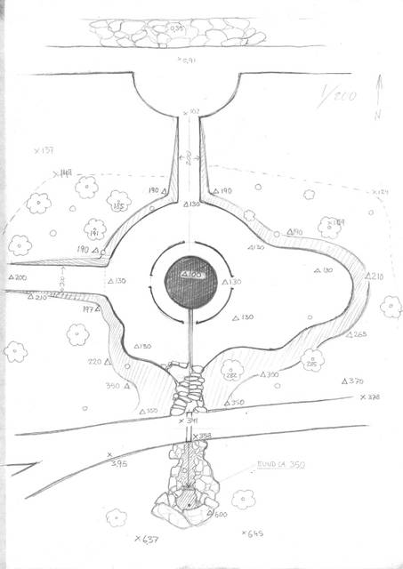 Sketch for 5-dimensionel pavillon, 1998