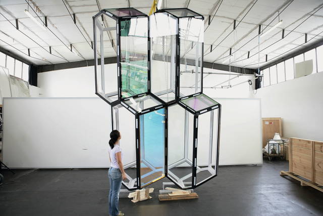 Test for Façade for Harpa Reykjavik Concert Hall and Conference Centre - Studio Olafur Eliasson, Berlin – 2011 - Photo: Studio Olafur Eliasson