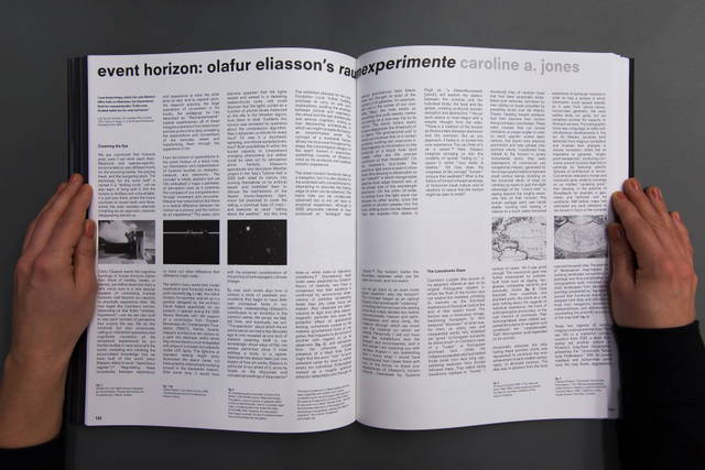 Spread from Olafur Eliasson: Contact, Spread from Olafur Eliasson: Contact, edited by Studio Olafur 