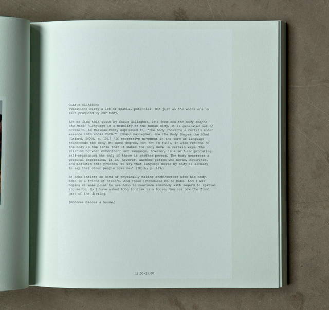 Olafur Eliasson introduces Robozee, from Olafur Eliasson: Life is Space 4, edited by Anna Engberg-Pedersen / Studio Olafur Eliasson, Berlin