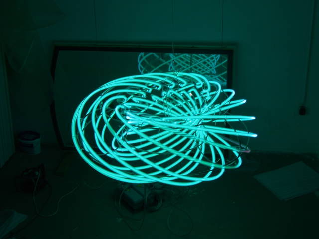 Neon doughnut