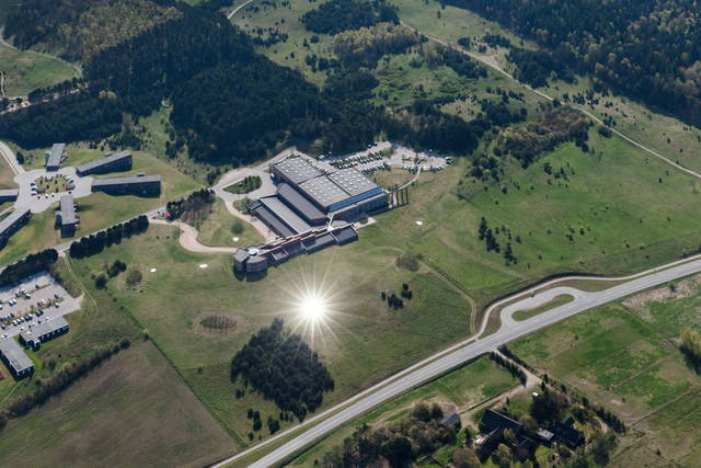 Your glacial expectations, 2012 (2012) from above - Kvadrat, Ebeltoft, Denmark – 2014 - Photo: Iwan Baan