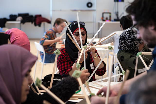 Olafur Eliasson: Green light – An artistic workshop. Co-produced by Thyssen-Bornemisza Art Contemporary. Hosted by Moody Center for the Arts - Moody Center for the Arts, Houston, Texas – 2017 - Photo: Studio Olafur Eliasson / TBA21