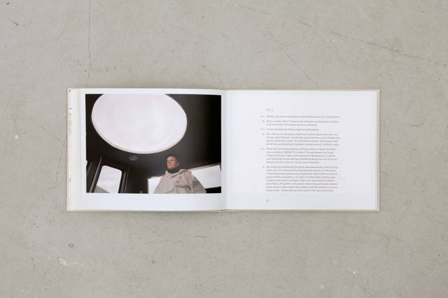 Spread from The Goose Lake Trail (Southern Route), A Road Conversation between Olafur Eliasson and Hans Ulrich Obrist, edited by Studio Olafur Eliasson and Eidar Art Center, Iceland 2006