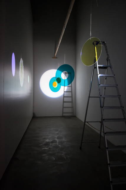 At Studio Olafur Eliasson, light tests for Tree of Codes, 2015 - Photo: María del Pilar García Ayensa / Studio Olafur Eliasson