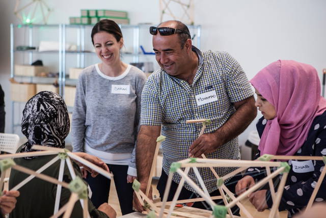 Olafur Eliasson: Green light – An artistic workshop. Co-produced by Thyssen-Bornemisza Art Contemporary. Hosted by Moody Center for the Arts - Moody Center for the Arts, Houston, Texas – 2017 - Photo: Studio Olafur Eliasson / TBA21