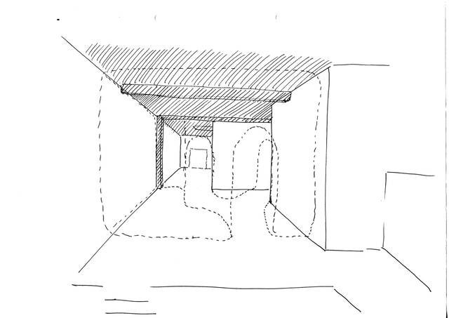 Sketch for The forked forest path, 1998