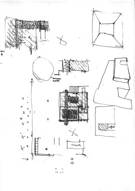 Sketch for the exhibition Chaque matin je me sens différent, chaque soir je me sens le même, 2002